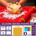 Silicone Pastry Mat, Non-Stick, Orange - 29 x 26 cm - view 2