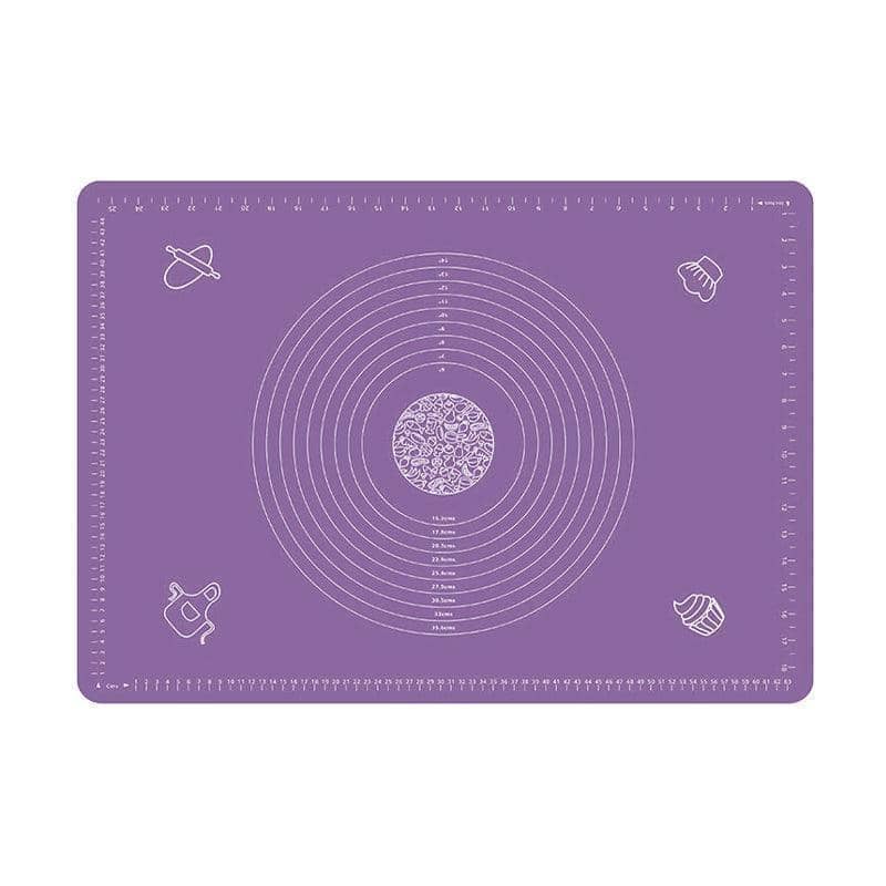 Silicone Pastry Mat, Non-Stick, Purple - 64 x 45 cm