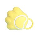 Silicone Pet Bath Brush with Shampoo Dispenser - Yellow