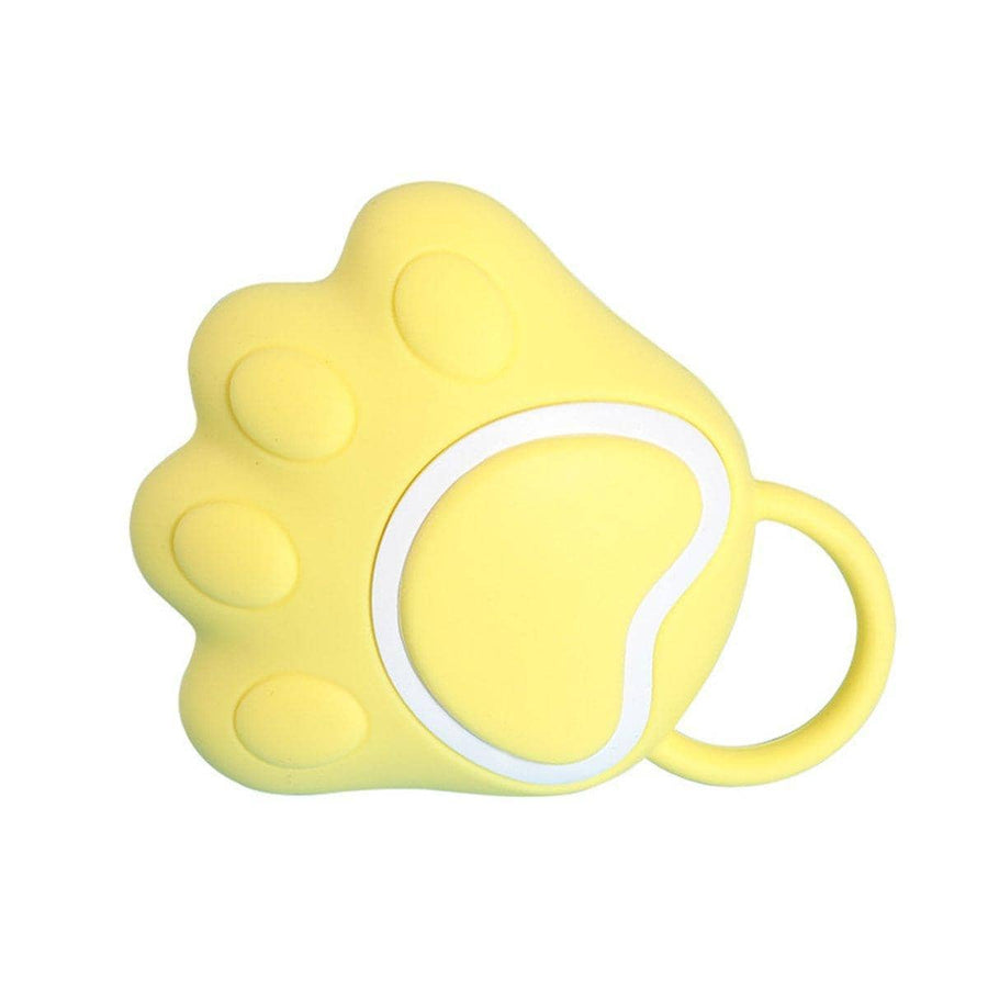 Silicone Pet Bath Brush with Shampoo Dispenser - Yellow