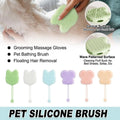 Silicone Pet Brush for Grooming and Furniture Hair Removal - Pink - view 2