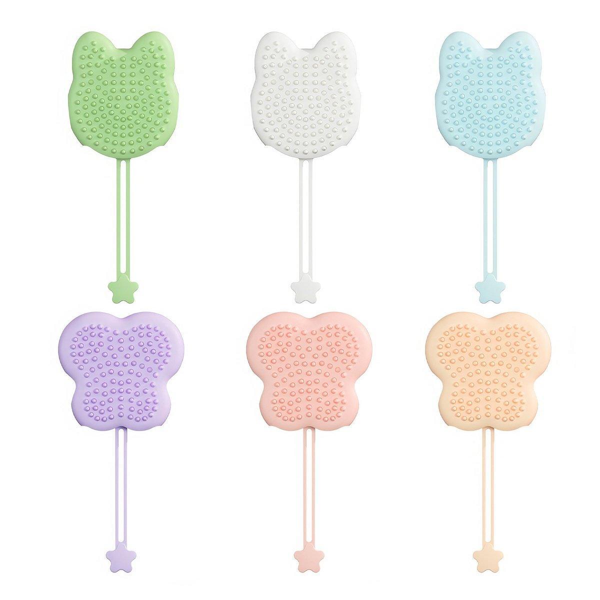 Silicone Pet Brush for Grooming and Furniture Hair Removal - Pink - view 3
