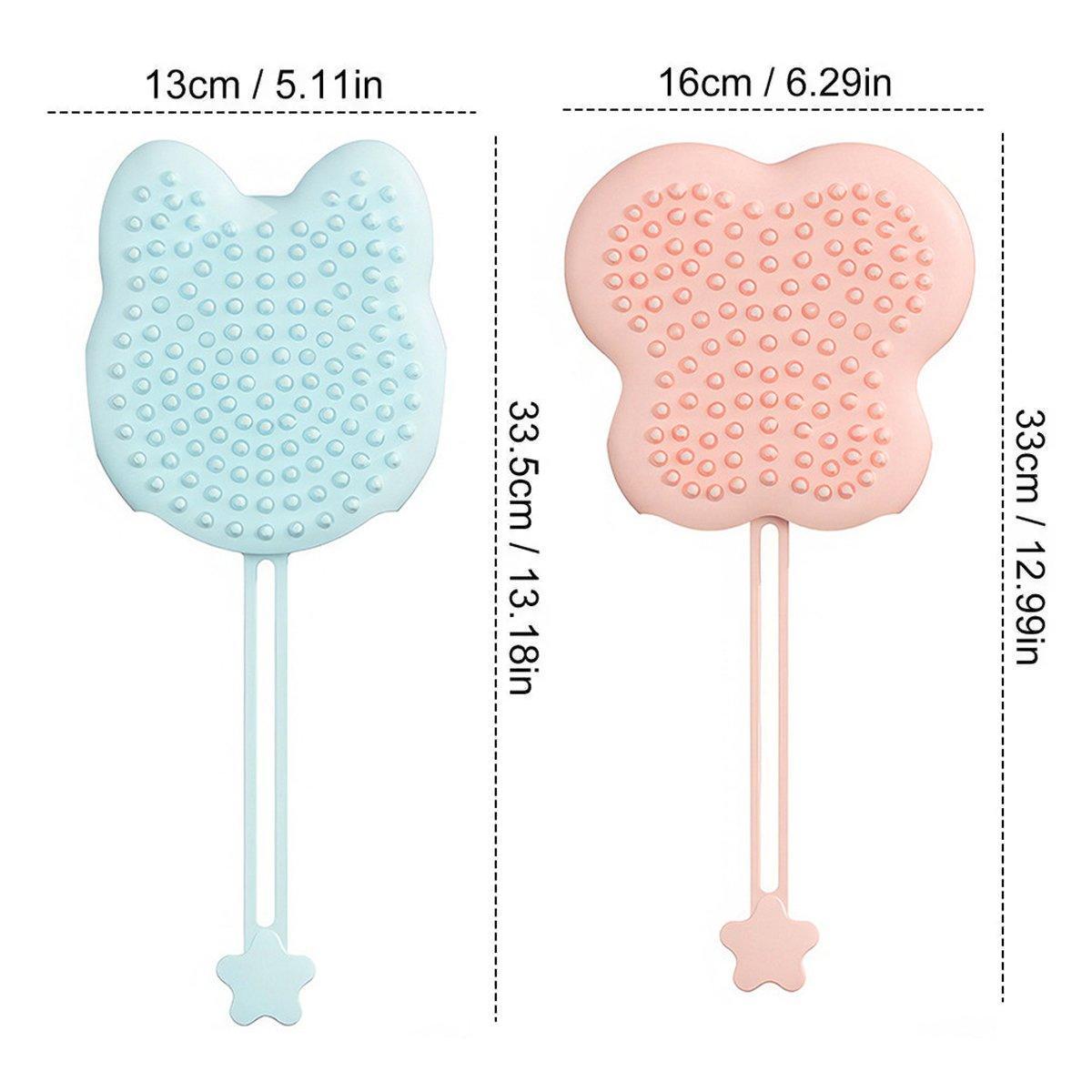Silicone Pet Brush for Grooming and Furniture Hair Removal - Pink - view 4