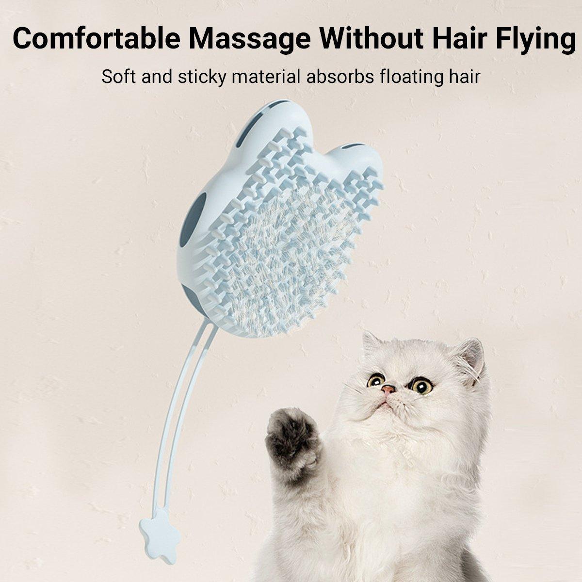 Silicone Pet Brush for Grooming and Furniture Hair Removal - White - view 5