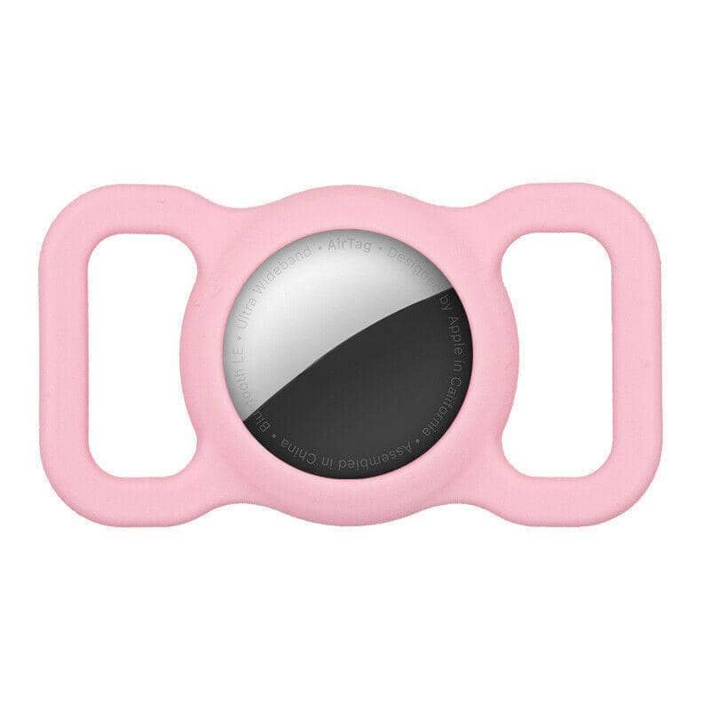 Silicone Pet Collar Case for AirTag - Pink