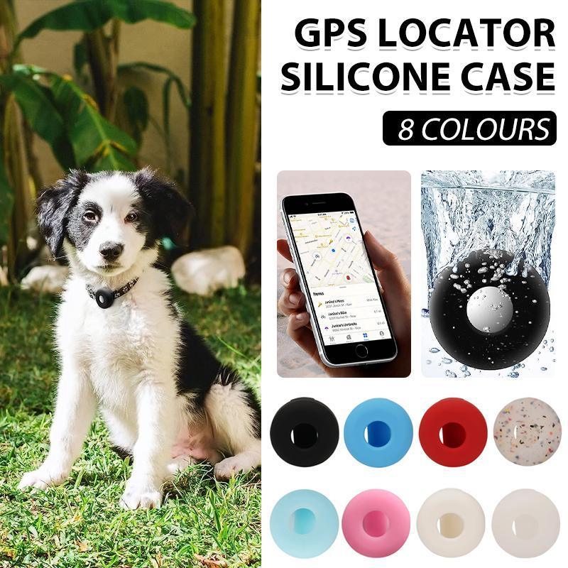 Silicone Pet Collar Case for AirTag - Pink Glow in the Dark - view 13