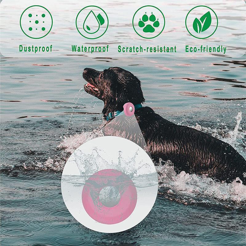 Silicone Pet Collar Case for AirTag - Sky Blue - view 4