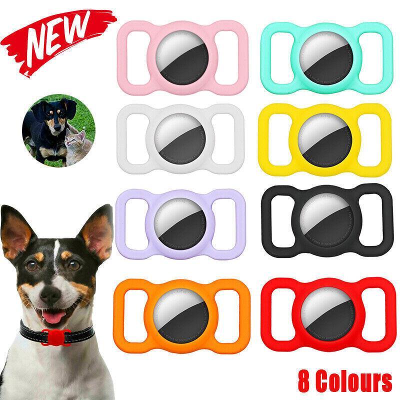 Silicone Pet Collar Case for AirTag - Yellow - view 2