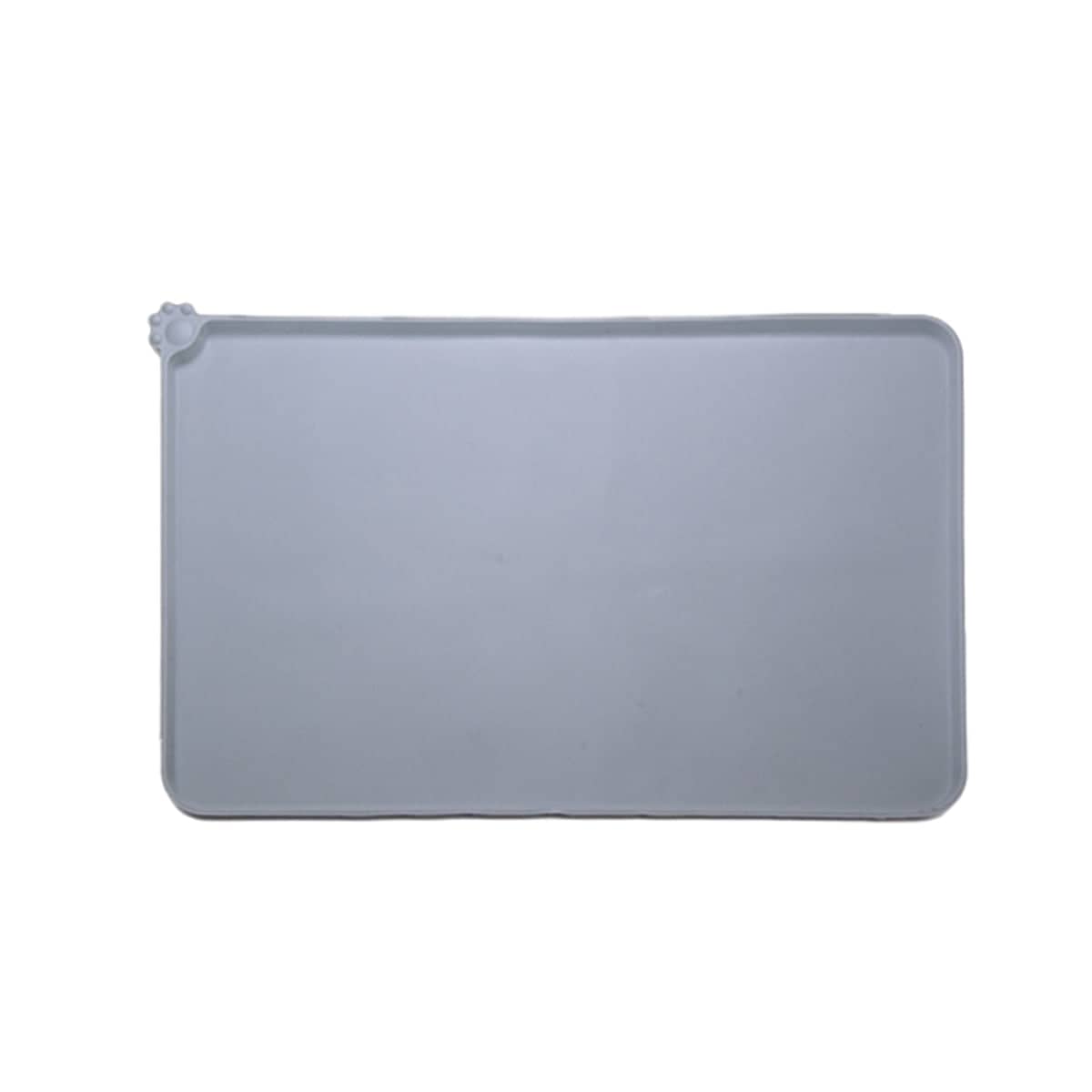 Silicone Pet Feeding Mat - Grey, 55 x 38 cm