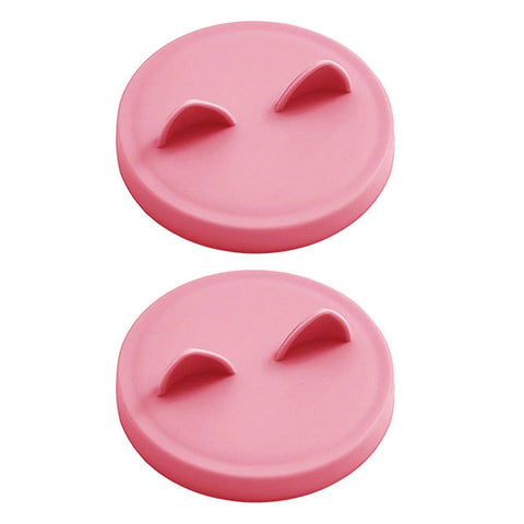 Silicone Pet Food Can Lids, Pack of 2 - Pink