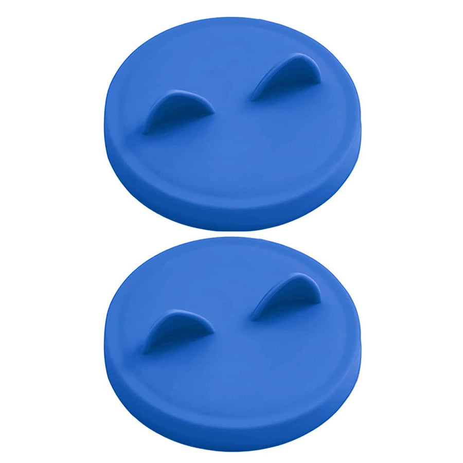Silicone Pet Food Can Lids, Pack of 2 - Royal Blue