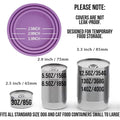 Silicone Pet Food Can Lids, Pack of 2 - Royal Blue - view 4