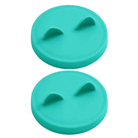 Silicone Pet Food Can Lids, Pack of 2 - Turquoise