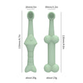 Silicone Pet Toothbrush Set of 2 for Dogs and Cats - Beige - view 4