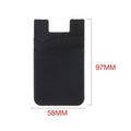 Silicone Phone Card Holder Double Layer Adhesive Wallet - White - view 4