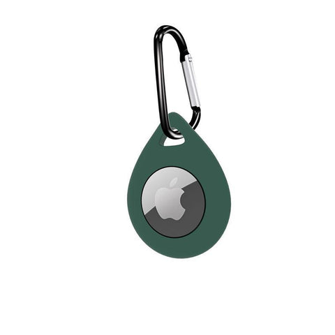 Silicone Protective Case with Hook for AirTag - Green