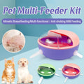 Silicone Puppy Feeder Milk Feeding Bowl with Nipples - Green - view 2