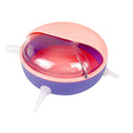 Silicone Puppy Feeder Milk Feeding Bowl with Nipples - Pink