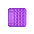 Silicone Push Pop Bubble Fidget Toy Sensory Stress Relief - Purple Square