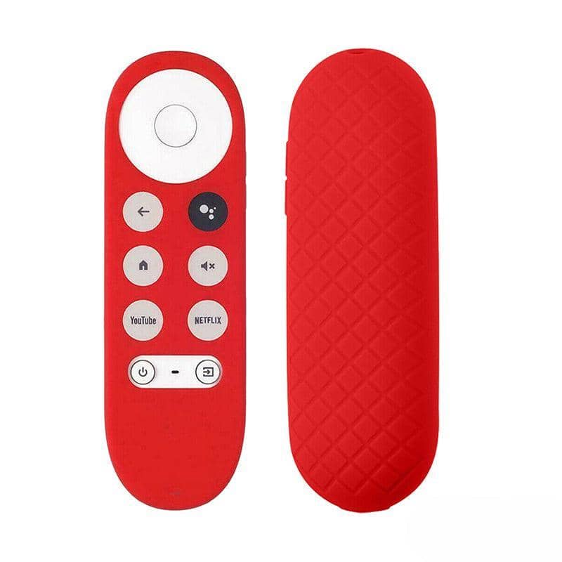 Silicone Remote Cover for Chromecast with Google TV (2020) Voice Remote - Red