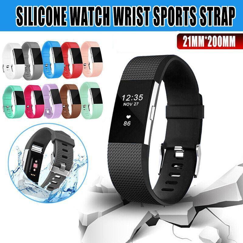 Silicone Replacement Band for Fitbit Charge 2, Small (14-18.5 cm Wrist) - Sky Blue - view 2