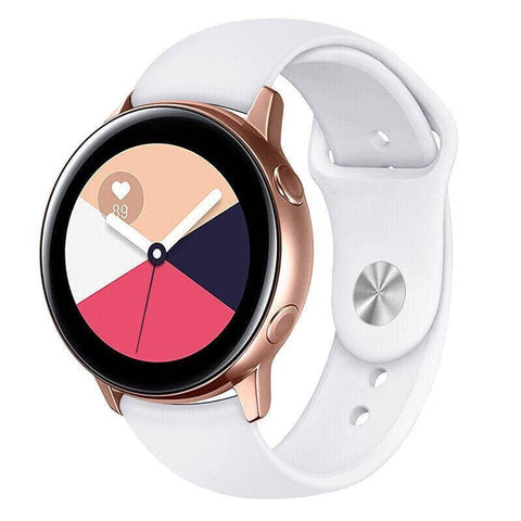 Silicone Replacement Watch Band 22 mm - White