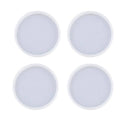 Silicone Resin Casting Mould Coaster - Large Round 8.8 cm, Pack of 4