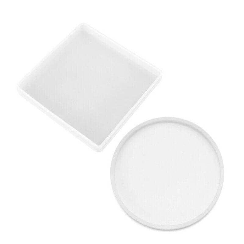 Silicone Resin Casting Mould Coaster - Large Square 10.7 cm, Pack of 4 - view 3