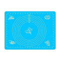 Silicone Rolling Dough Mat, Non-Stick Pastry Sheet - Blue, 40 x 30cm