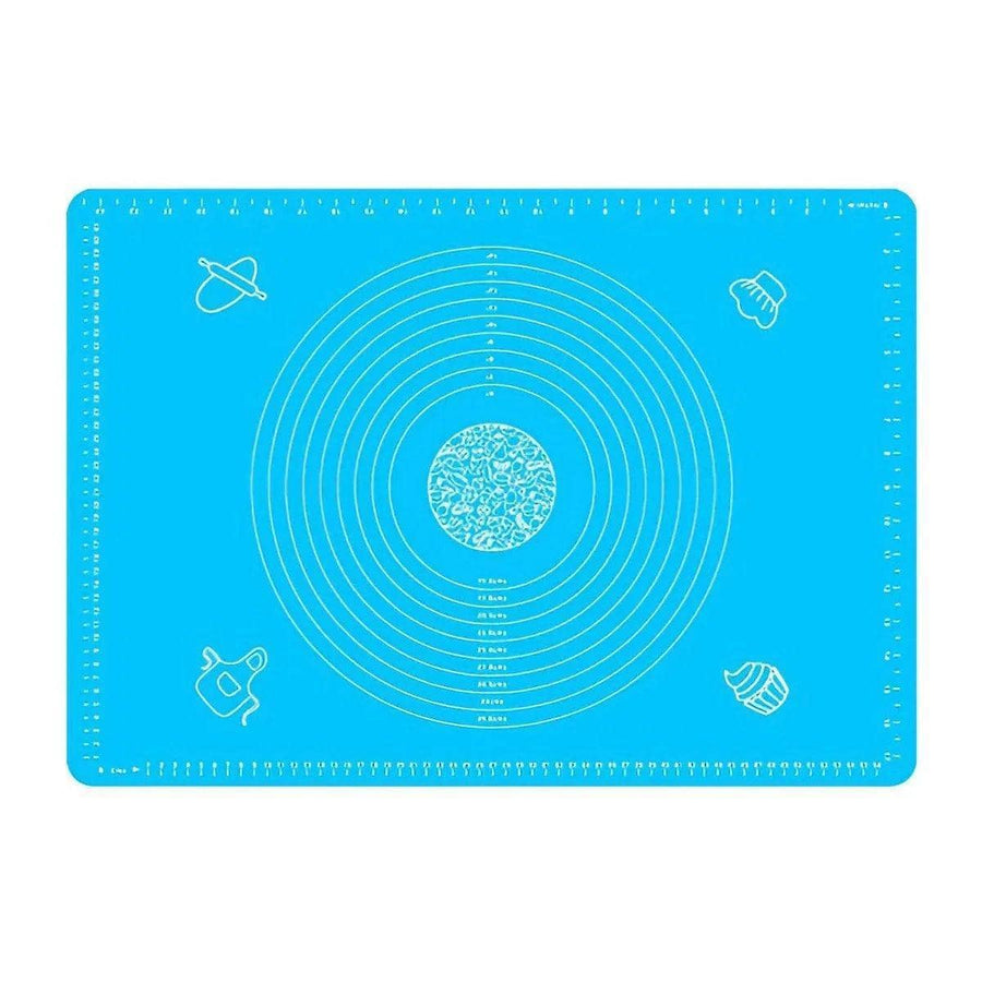 Silicone Rolling Dough Mat, Non-Stick Pastry Sheet - Blue, 64 x 45cm