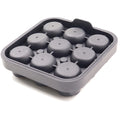 Silicone Rose Ice Ball Mould with Lid, 9 Ice Balls - Black