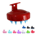 Silicone Scalp Shampoo Brush Hair Washing Massager - Red 2 - view 3