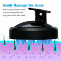 Silicone Scalp Shampoo Brush Hair Washing Massager - Royal Blue - view 6