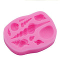 Silicone Sea Shell Fondant Mould - Rectangle, Assorted Shells