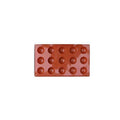 Silicone Semicircle Cake and Soap Mould - 15 Cavities