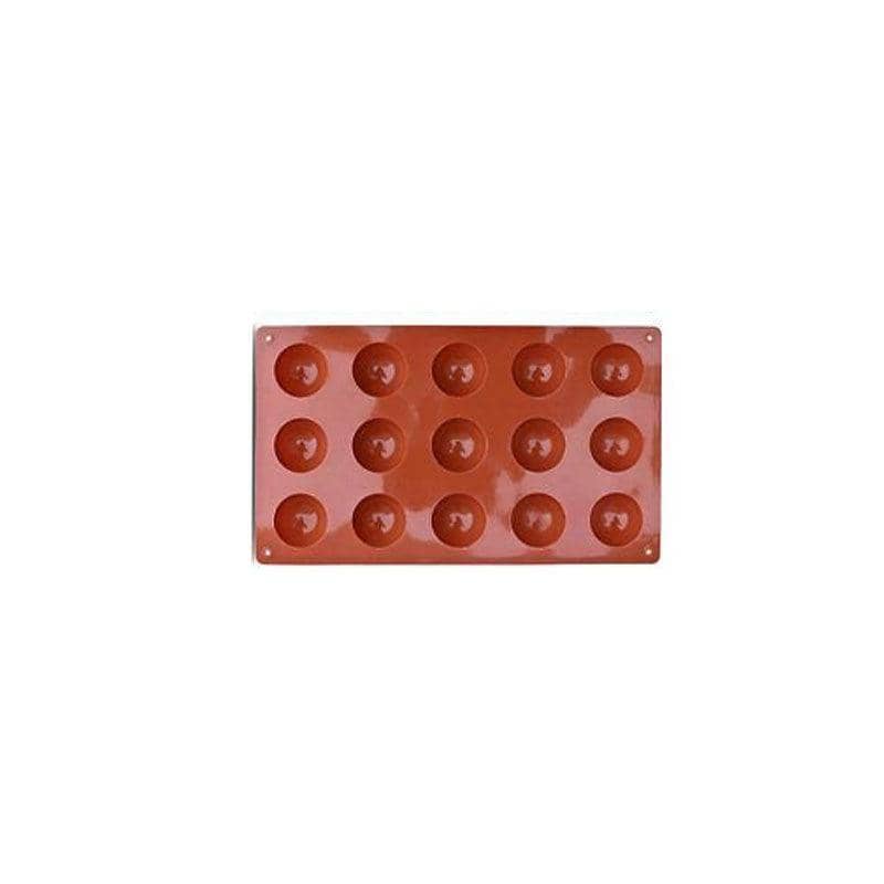 Silicone Semicircle Cake and Soap Mould - 15 Cavities