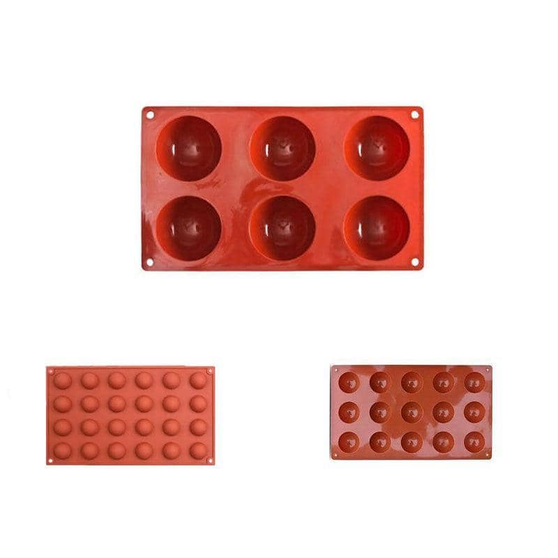 Silicone Semicircle Cake and Soap Mould - 24 Cavities - view 3