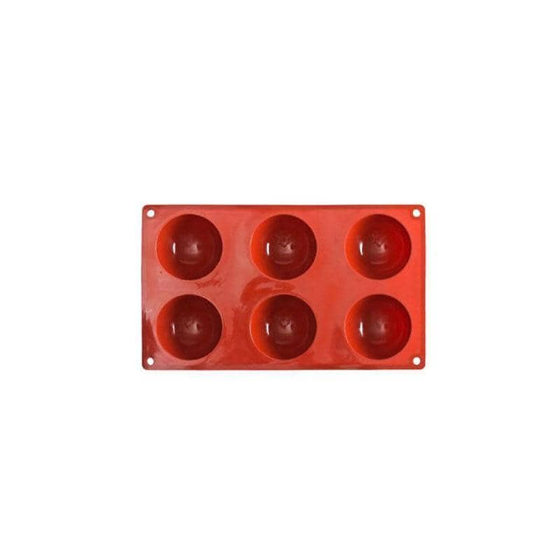 Silicone Semicircle Cake and Soap Mould - 6 Cavities