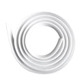 Silicone Shower Water Barrier Self Adhesive Bathroom Strip - 300 cm, White