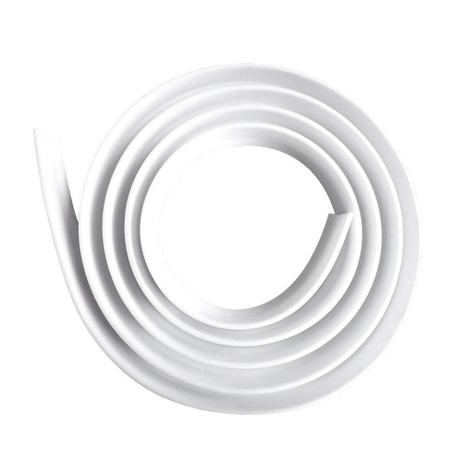 Silicone Shower Water Barrier Self Adhesive Bathroom Strip - 300 cm, White