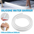Silicone Shower Water Barrier Self Adhesive Bathroom Strip - 300 cm, White - view 2