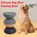 Silicone Slow Feeder Pet Bowl for Dogs and Cats - Grey - view 2