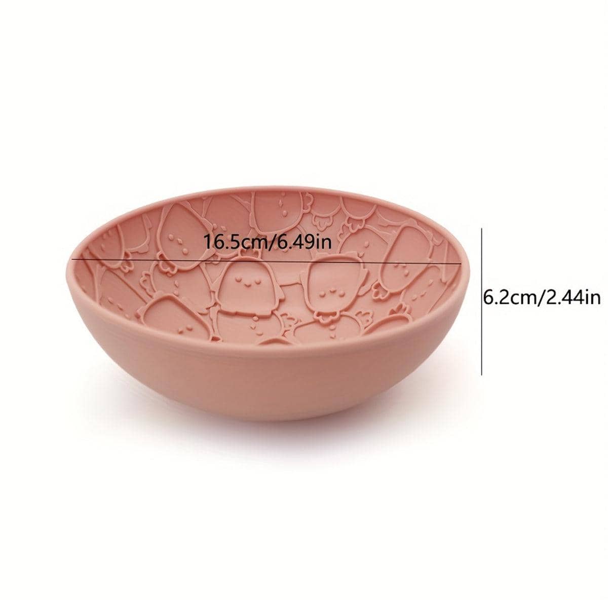 Silicone Slow Feeder Pet Bowl for Dogs and Cats - Grey - view 4