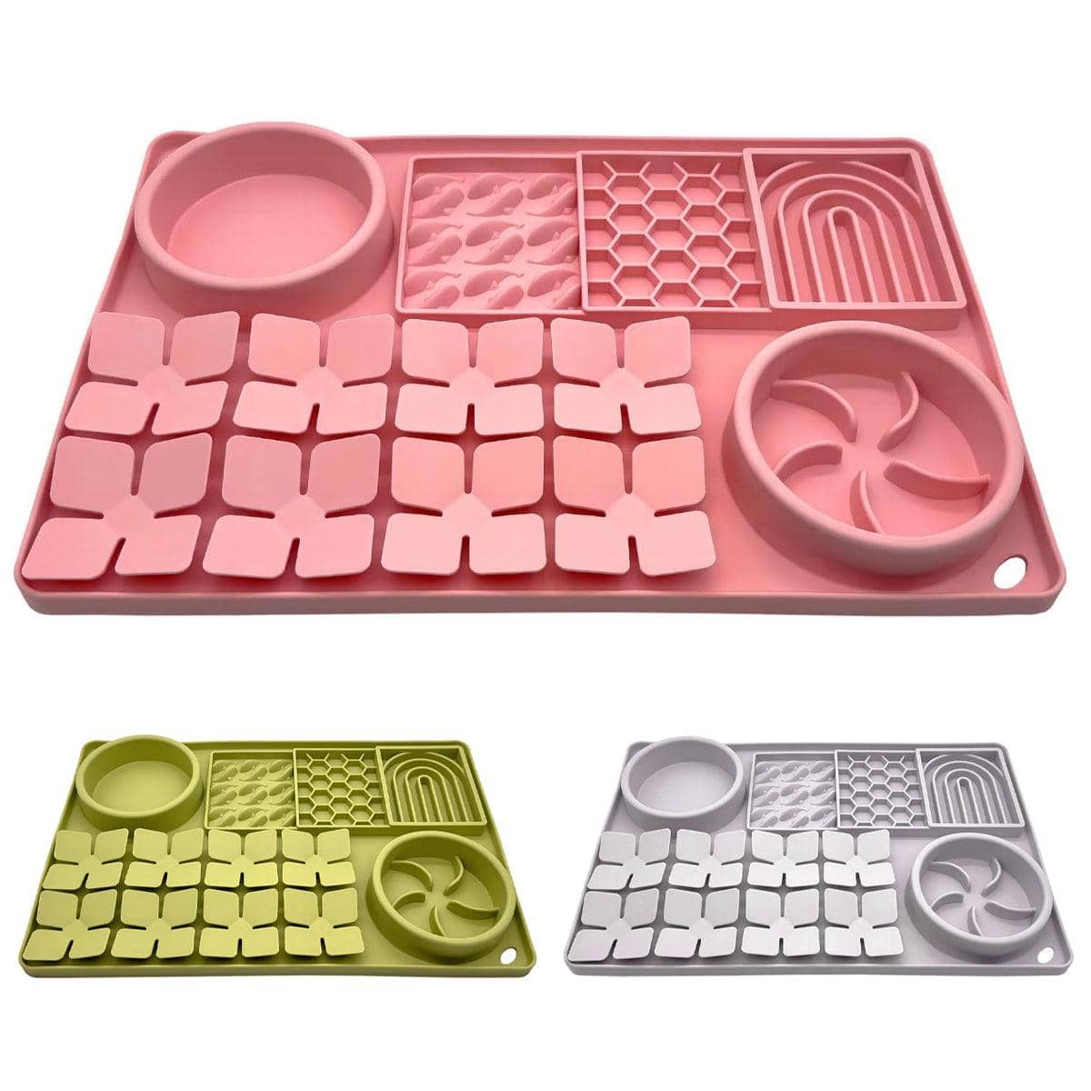 Silicone Slow Feeding Bowl for Small and Medium Dogs - Green - view 3