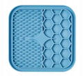 Silicone Slow Feeding Lick Mat for Dogs and Cats - Blue, Large 21 x 21 x 1cm