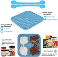 Silicone Slow Feeding Lick Mat for Dogs and Cats - Blue, Large 21 x 21 x 1cm - view 4