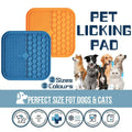 Silicone Slow Feeding Lick Mat for Dogs and Cats - Orange, Small 15 x 15 x 1cm - view 2