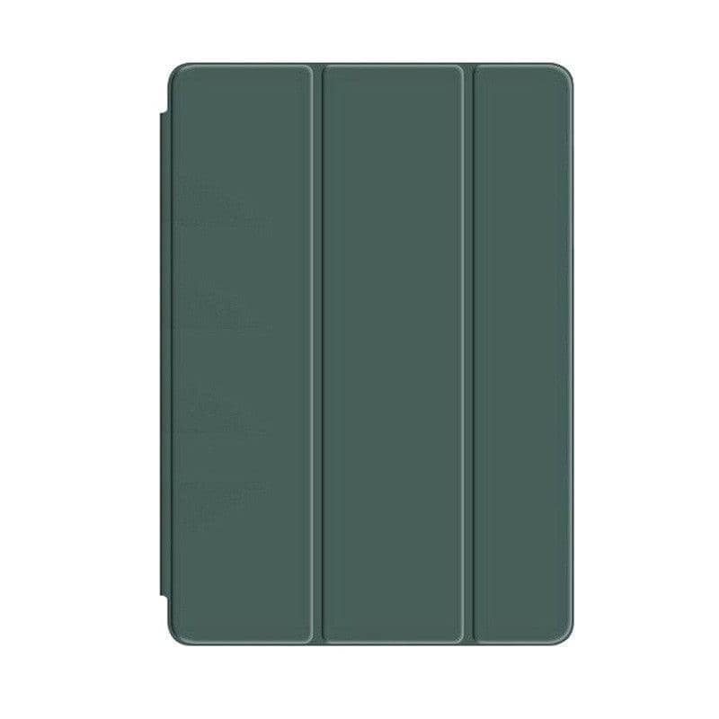 Silicone Smart Cover Case for iPad Mini 4 with Pencil Holder - Dark Green
