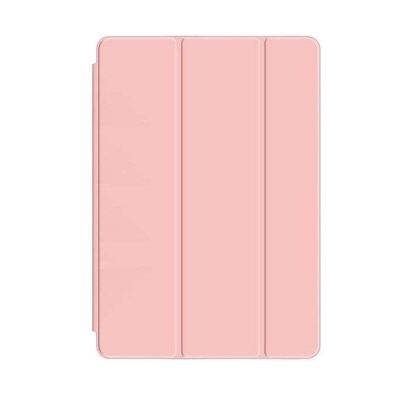 Silicone Smart Cover Case for iPad Mini 4 with Pencil Holder - Pink