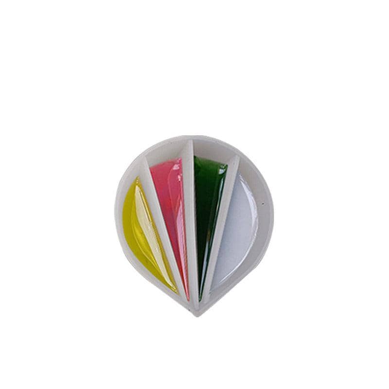 Silicone Split Cup Pouring Tool for Acrylic Paint and Epoxy Resin - 4 Chambers